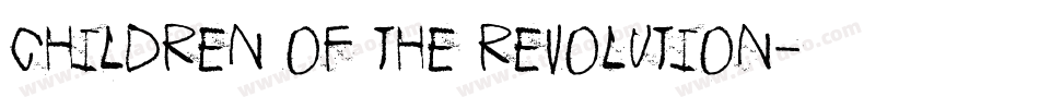 Children of the revolution字体转换